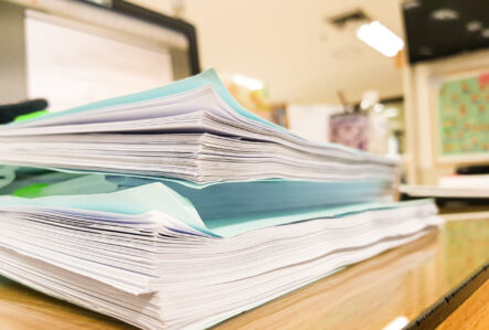 Parapheurs dossiers papier